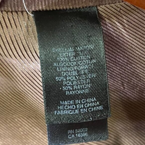 Claiborne Mens Blazer Jacket Size 44R Brown Corduroy Double Button Retro Classic - Picture 10 of 16